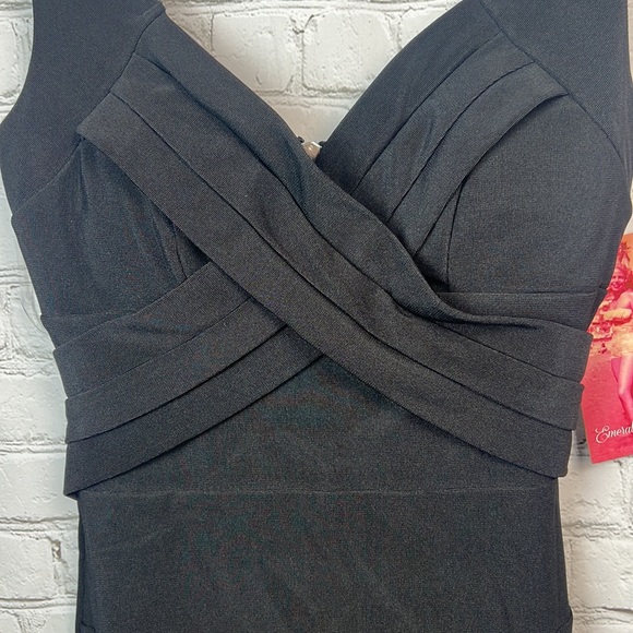 Emerald Sundae Black Banded Bodycon Dress Juniors Size Small Homecoming Prom - Picture 4 of 6